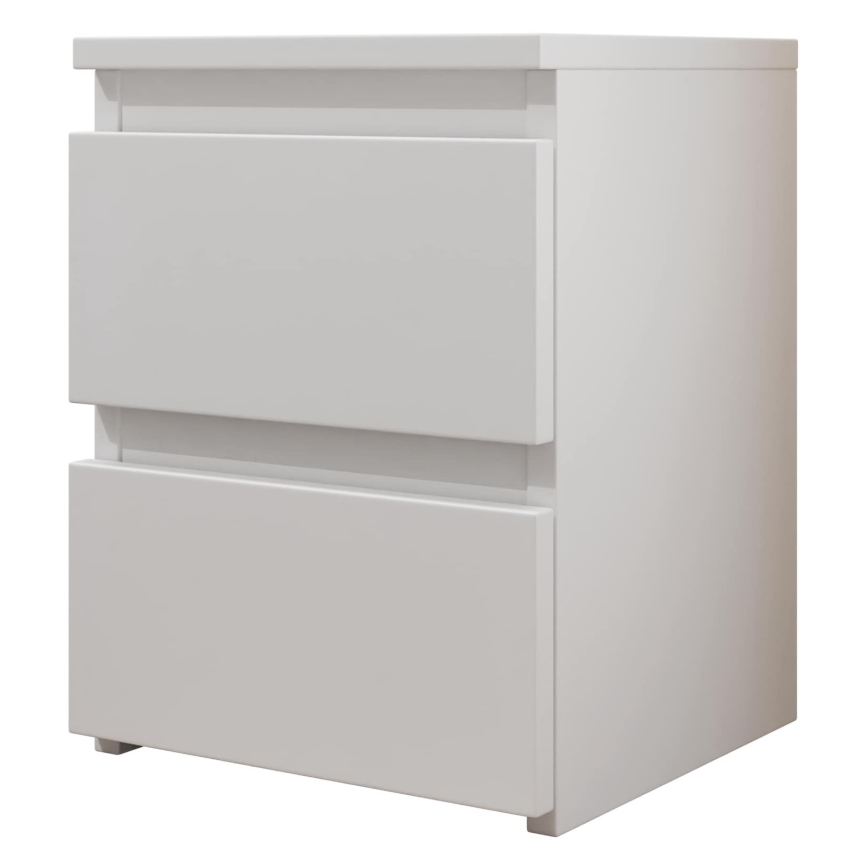 Yöpöytä MALWA 40x30 cm kiiltävä valkoinen