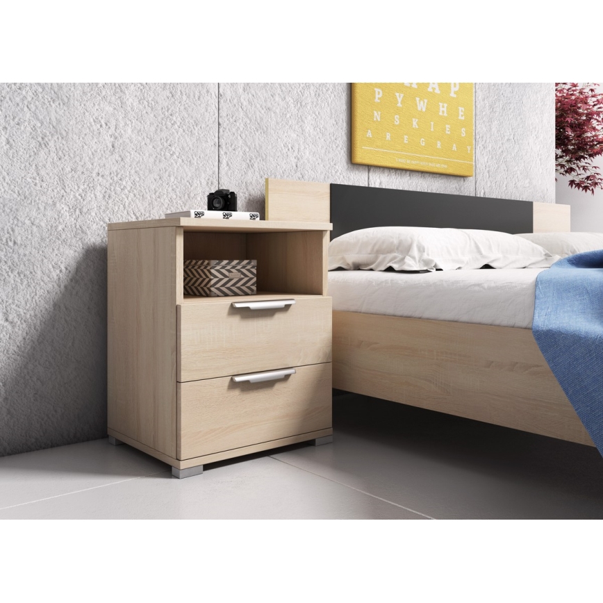 Yöpöytä NED sonoma-tammi