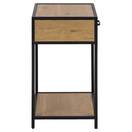 Yöpöytä SARON tammi/musta