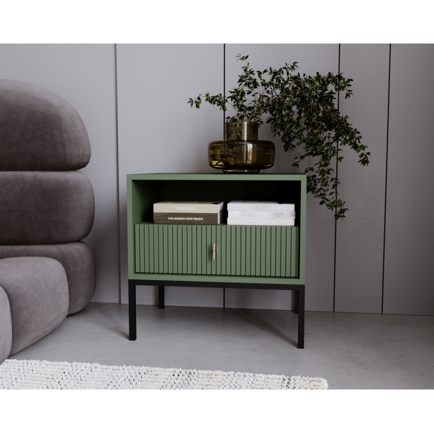 Yöpöytä SUE vihreä/musta