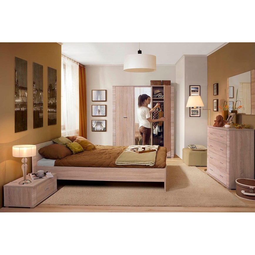 Yöpöytä THEMO 29x63 cm sonoma-tammi