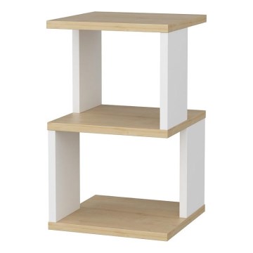 Yöpöytä ZUNA tammi/valkoinen