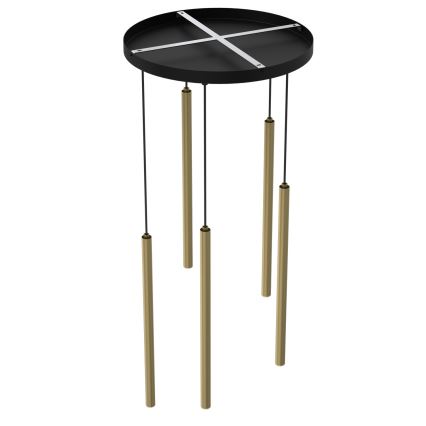 YORU-riippuvalaisin kaapelikiinnityksellä, 8×G9/8W/230V, messinki