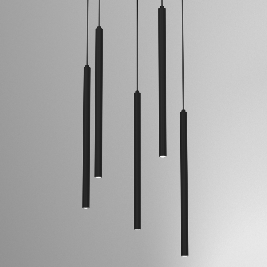 YORU-riippuvalaisin vaijerilla 8xG9/8W/230V, musta
