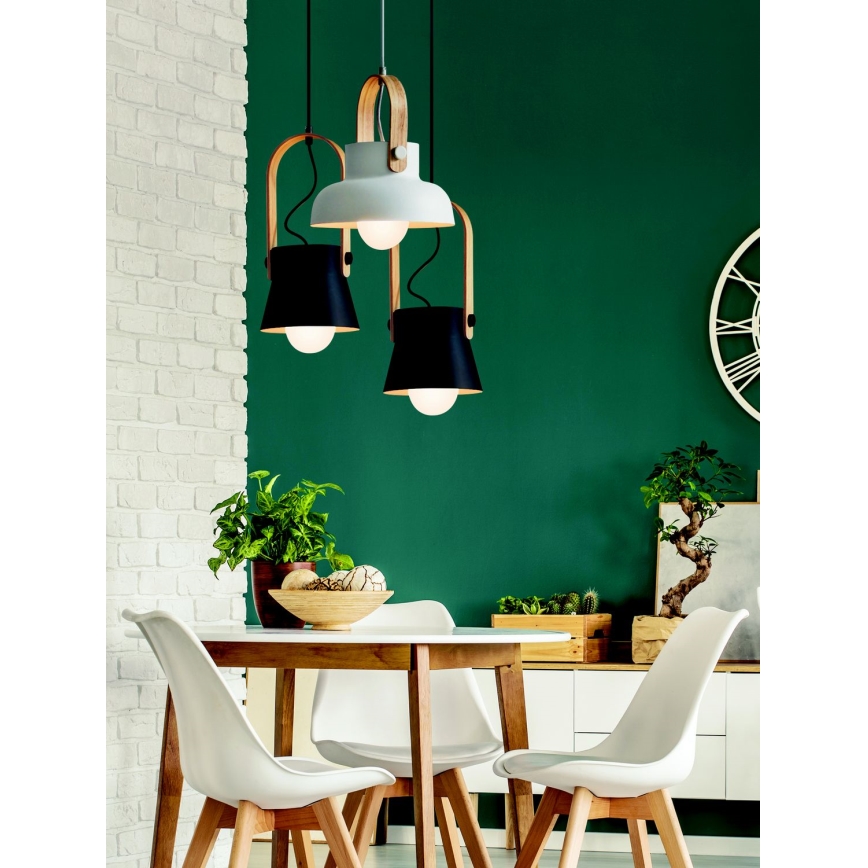 Zambelis 18192 - Kattokruunu johdossa 1xE27/40W/230V musta