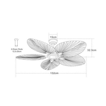 Zambelis 19139 - Kattotuuletin + kauko-ohjaus