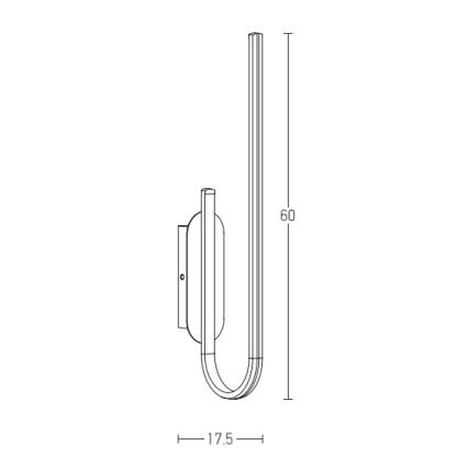 Zambelis 1935 - Himmennettävä LED-seinävalaisin LED/18W/230V kulta