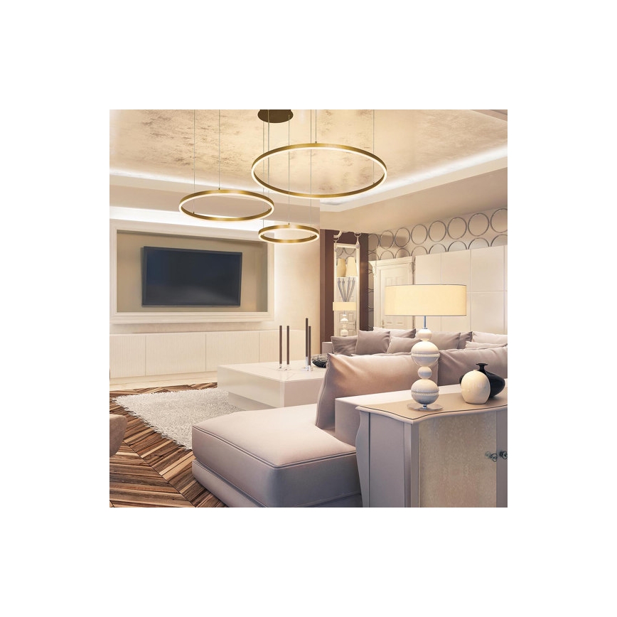 Zambelis 1956 - LED-kattokruunu johdossa LED/136W/230V kulta