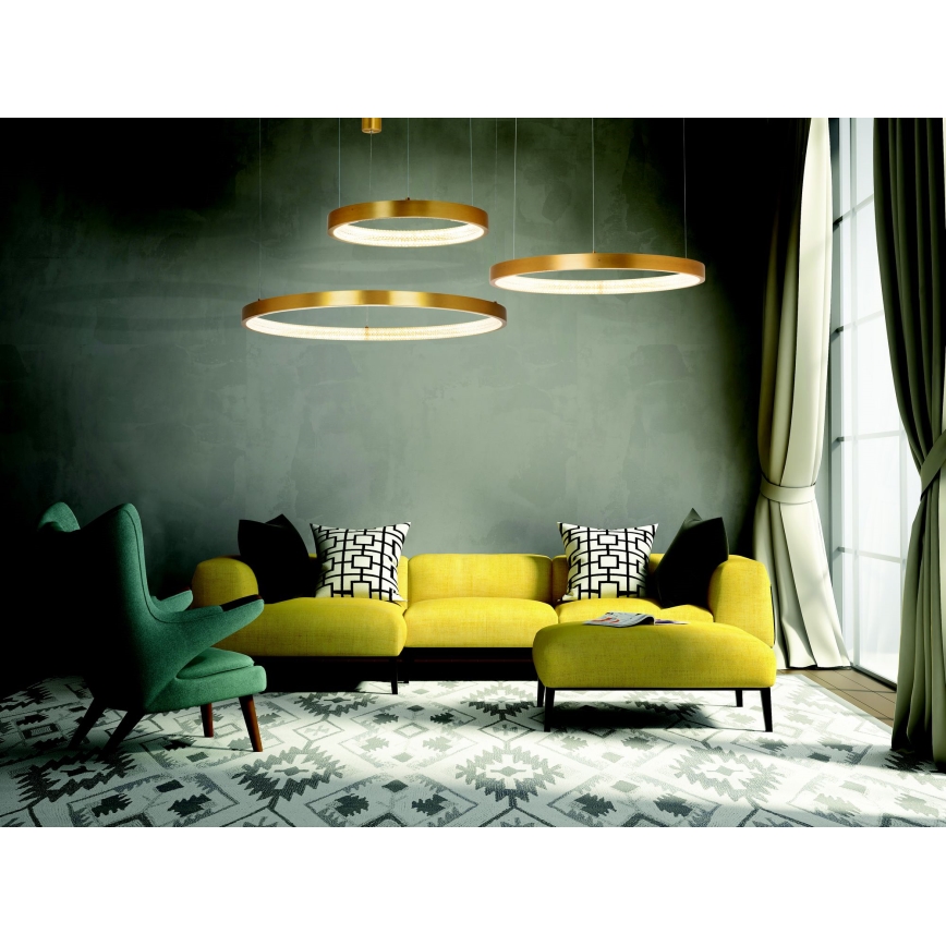 Zambelis 2007 - Himmennettävä LED-kattokruunu johdossa LED/50W/230V kulta