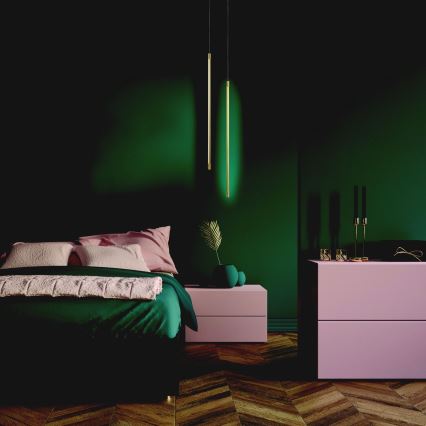 Zambelis 20122 - LED-kattokruunu johdossa LED/12W/230V kulta