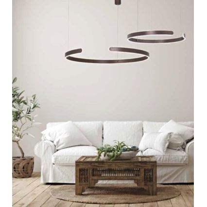 Zambelis 2013 - Himmennettävä LED-kattokruunu johdossa LED/40W/230V ruskea