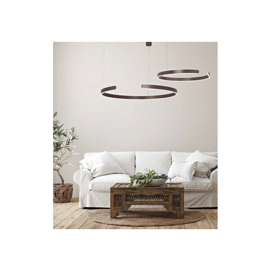 Zambelis 2013 - Himmennettävä LED-kattokruunu johdossa LED/40W/230V ruskea