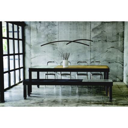 Zambelis 20130 - Himmennettävä LED-kattokruunu johdossa LED/48W/230V musta