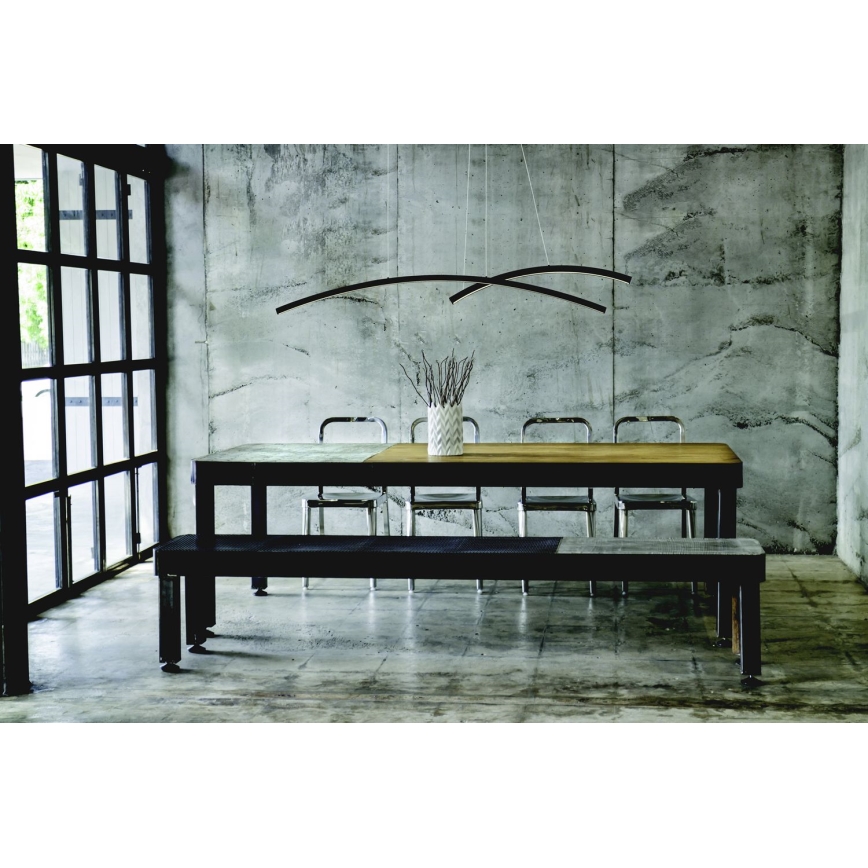 Zambelis 20130 - Himmennettävä LED-kattokruunu johdossa LED/48W/230V musta