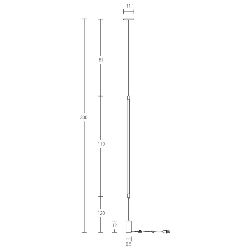 Zambelis 20184 - LED-lattiavalaisin LED/22W/230V