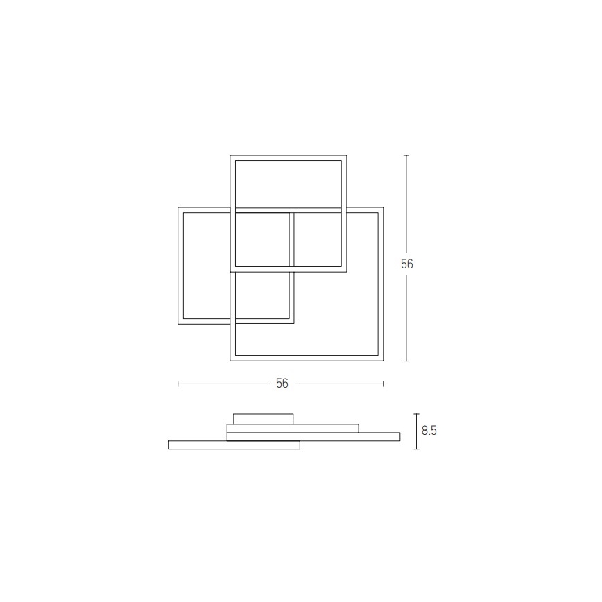 Zambelis 2023 - LED-himmennyskattokruunu LED/42W/230V musta