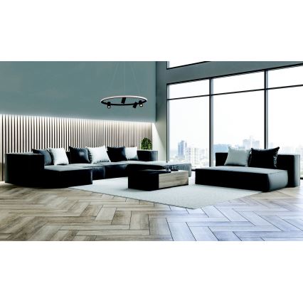 Zambelis 22013 - Himmennettävä LED-kattokruunu johdossa LED/59W/230V halkaisija 79 cm musta