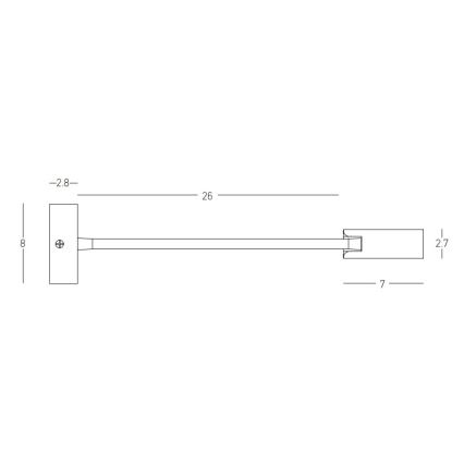 Zambelis 22050 - LED joustava lamppu LED/3W/230V CRI90 valkoinen