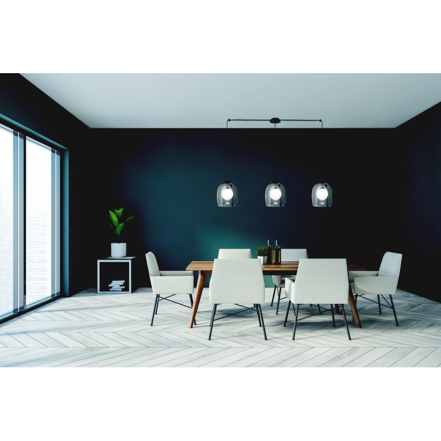 Zambelis 22146 - Kattokruunu johdossa 3xG9/5W/230V hämähäkki musta