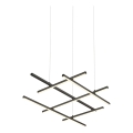Zambelis 22245 - Himmennettävä LED-kattokruunu johdossa LED/80W/230V musta