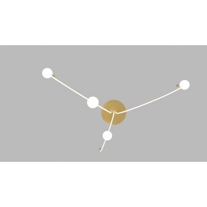 Zambelis 22248 - Himmennettävä LED-kattokruunu johdossa LED/42W/230V kulta