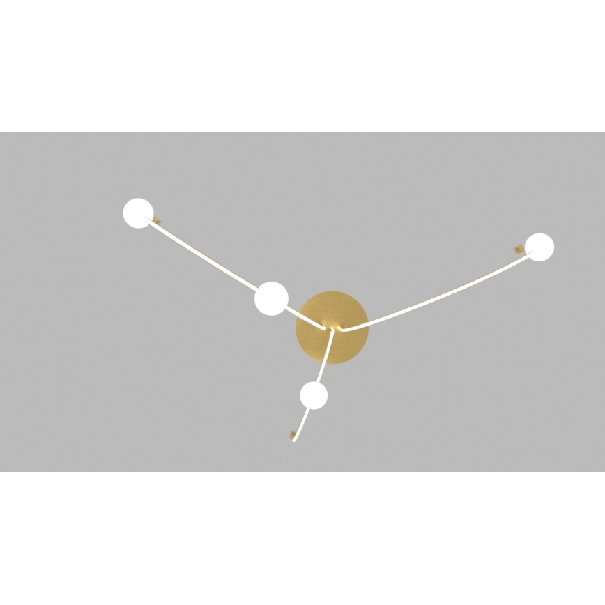 Zambelis 22248 - Himmennettävä LED-kattokruunu johdossa LED/42W/230V kulta