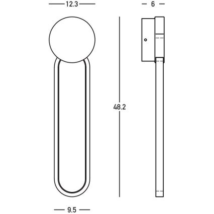 Zambelis 23102 - Himmennettävä LED-seinävalaisin LED/13W/230V 3000K kulta