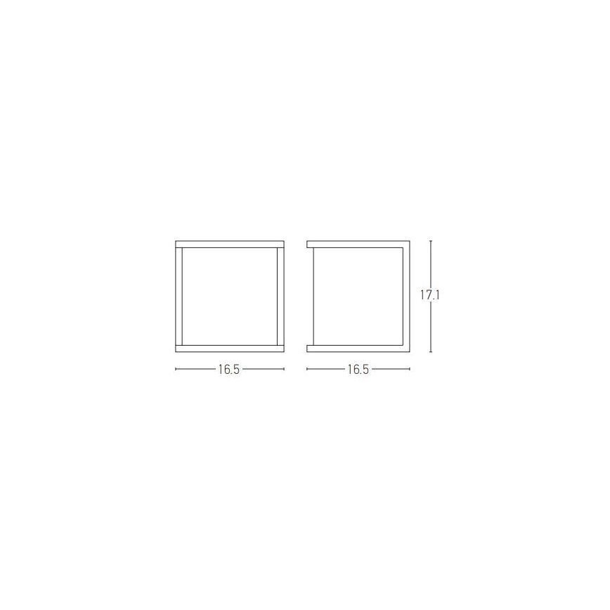 Zambelis E127 - Ulkoseinävalaisin 1xE27/18W/230V IP54 antrasiitti