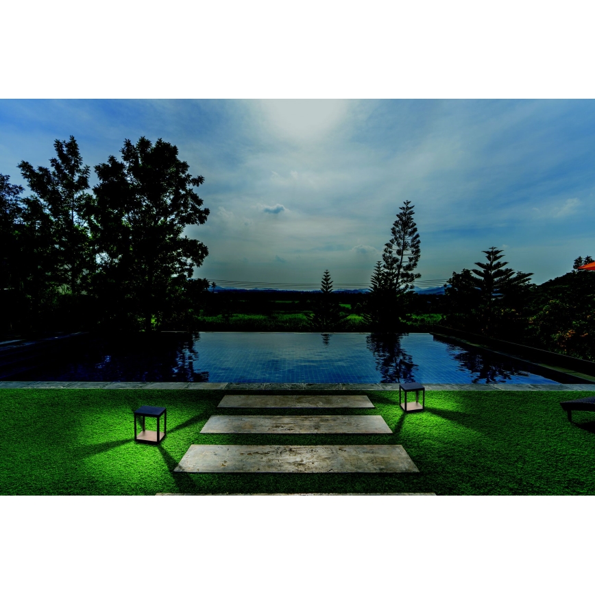 Zambelis E203 - LED-ulkolamppu LED/7W/230V IP54 antrasiitti