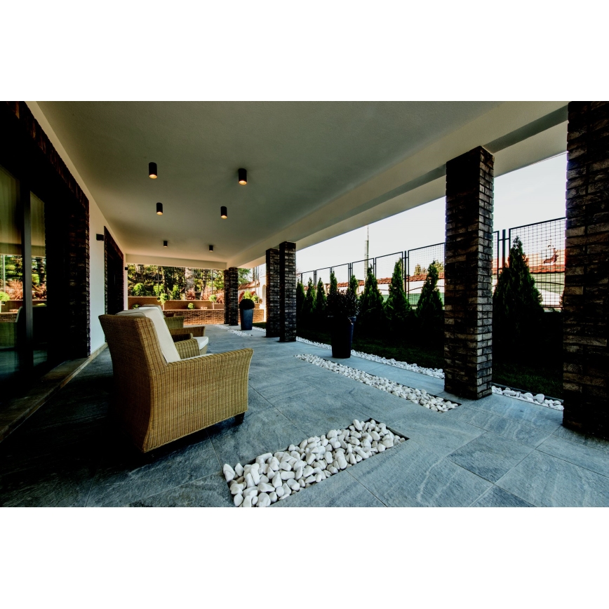 Zambelis E219 - Ulkovalaisin 1xGU10/7W/230V IP54 musta