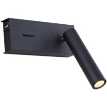 Zambelis H75 - LED-seinävalaisin LED/3W/230V USB musta