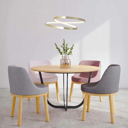 ZEFIRA LED-riippuvalaisin vaijerilla LED/40W/230V 4000K Ø 50 cm kultainen