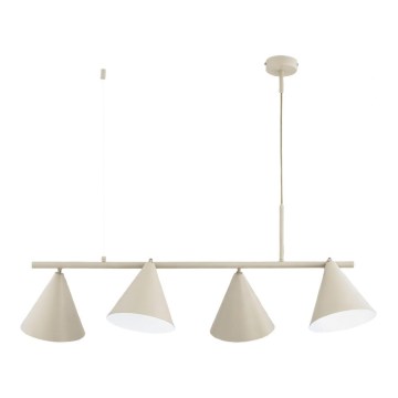 ZELTA-riippuvalaisin johdolla 4xE27/15W/230V beige