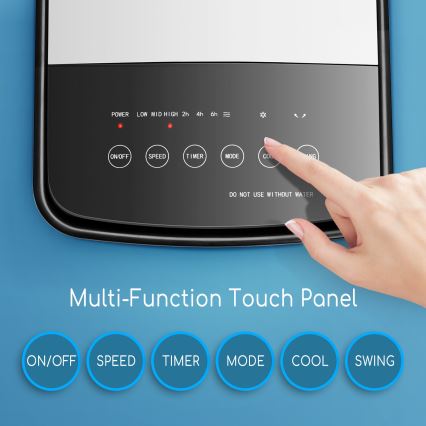 ZEVENTI - Ilmanviilennin ARCTIC 60W/230V musta/valkoinen