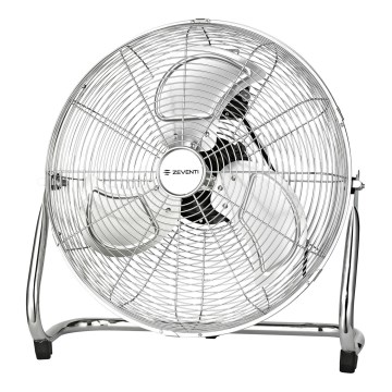 ZEVENTI - FLOW-lattiatuuletin 100 W/230 V, Ø 54 cm, kiiltävä kromi
