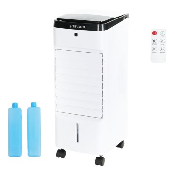 ZEVENTI - Ilmanjäähdytin ARCTIC 60W/230V musta/valkoinen + kaukosäädin