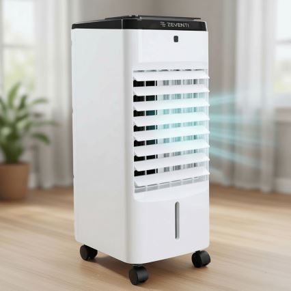 ZEVENTI - Ilmanjäähdytin ARCTIC 60W/230V musta/valkoinen + kaukosäädin