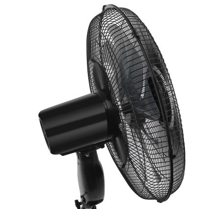 ZEVENTI - Jalustatuuletin FLOW 55W/230V 130 cm musta + kaukosäädin