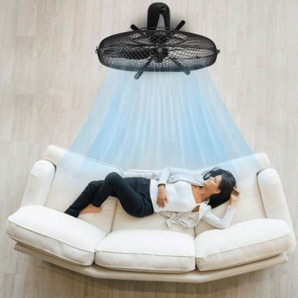 ZEVENTI - Jalustatuuletin FLOW 40W/230V musta