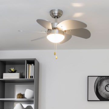 ZEVENTI - Kattoilmaisin FAMARA 1xE14/60W/230V harmaa