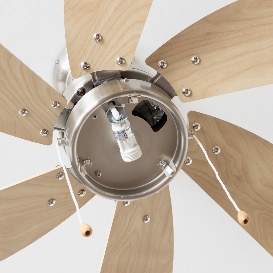 ZEVENTI - Kattotuuletin FAMARA 1xE14/60W/230V beige