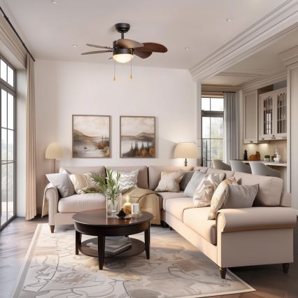 ZEVENTI - Kattotuuletin FAMARA 1xE14/60W/230V