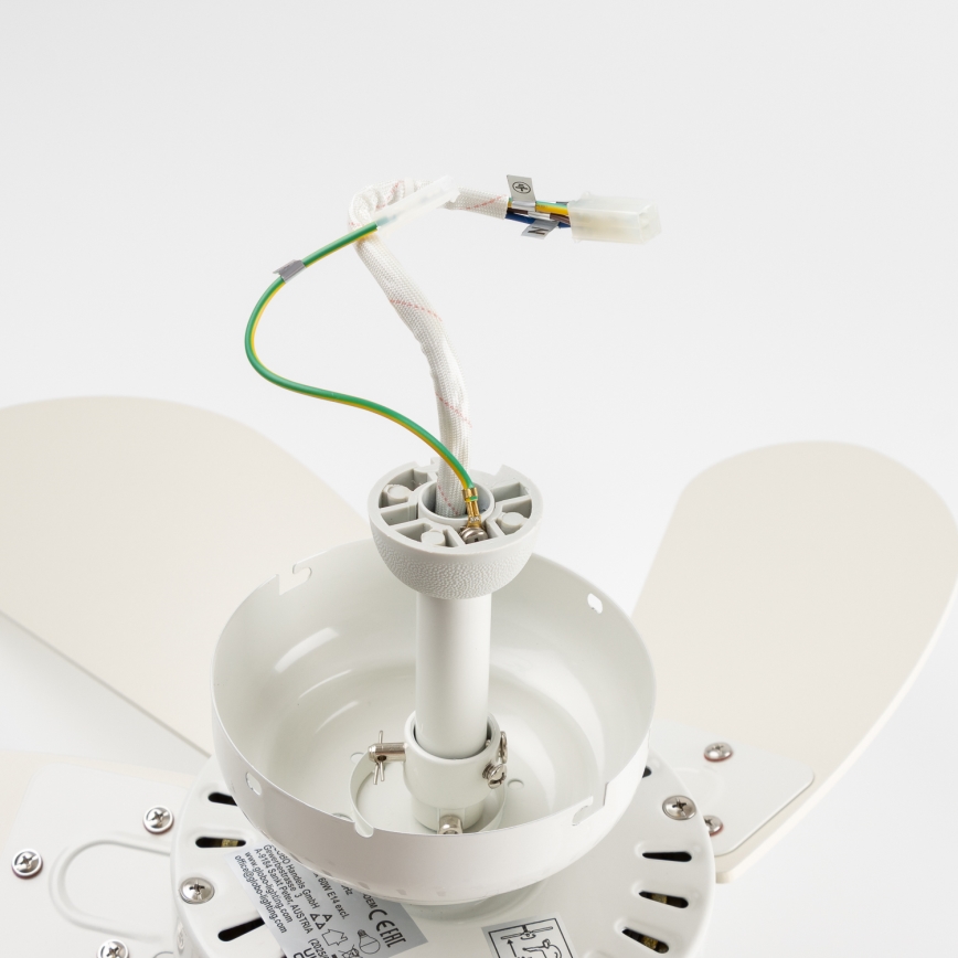 ZEVENTI - Kattotuuletin FAMARA 1xE14/60W/230V valkoinen