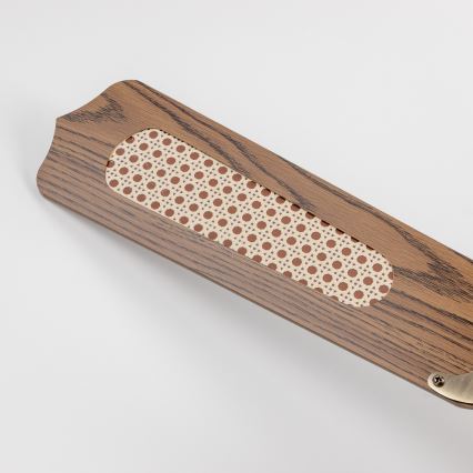 ZEVENTI - Kattotuuletin NAVAGIO 1xE27/60W/230V ruskea