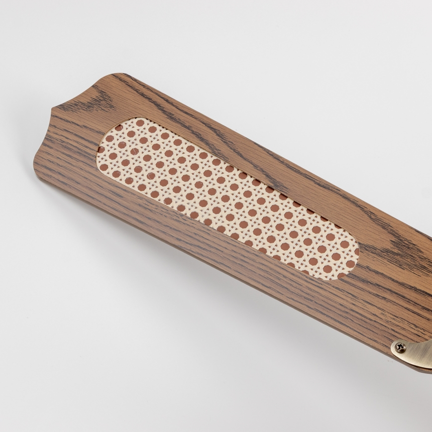 ZEVENTI - Kattotuuletin NAVAGIO 1xE27/60W/230V ruskea