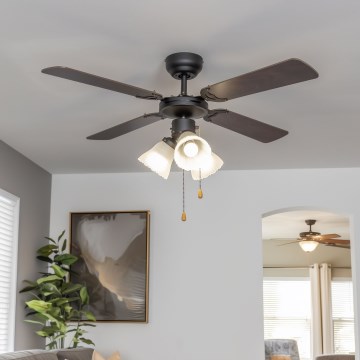 ZEVENTI - Kattotuuletin ZURRIOLA 3xE27/60W/230V