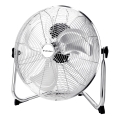 ZEVENTI - Lattiatuuletin FLOW 60W/230V 44,5 cm kiiltävä kromipinta