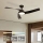 ZEVENTI - LED himmennettävä kattotuuletin AERYS  LED/24W/230V 3000/4000/6000K Wi-Fi Tuya musta + kaukosäädin