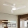 ZEVENTI - LED-himmennettävä kattotuuletin AERYS LED/24W/230V 3000/4000/6000K Wi-Fi Tuya valkoinen + kaukosäädin