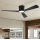 ZEVENTI - LED himmennettävä kattotuuletin AUREX LED/24W/230V 3000/4000/6000K Wi-Fi Tuya musta + kaukosäädin